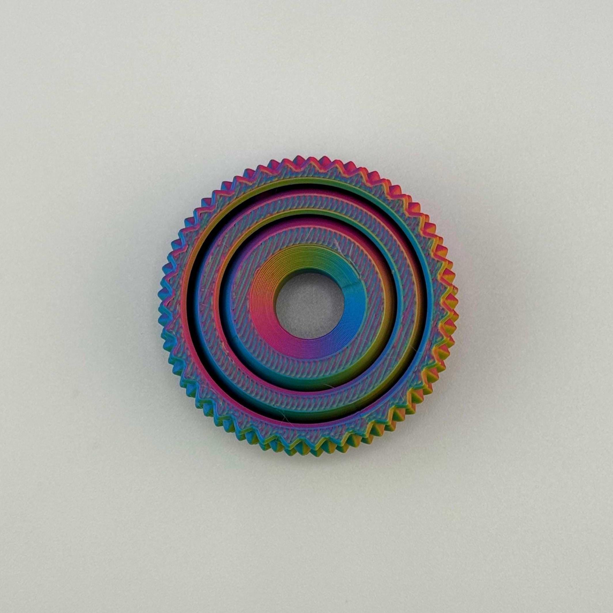 Multi Color Spiky Gyro Fidget Spinner