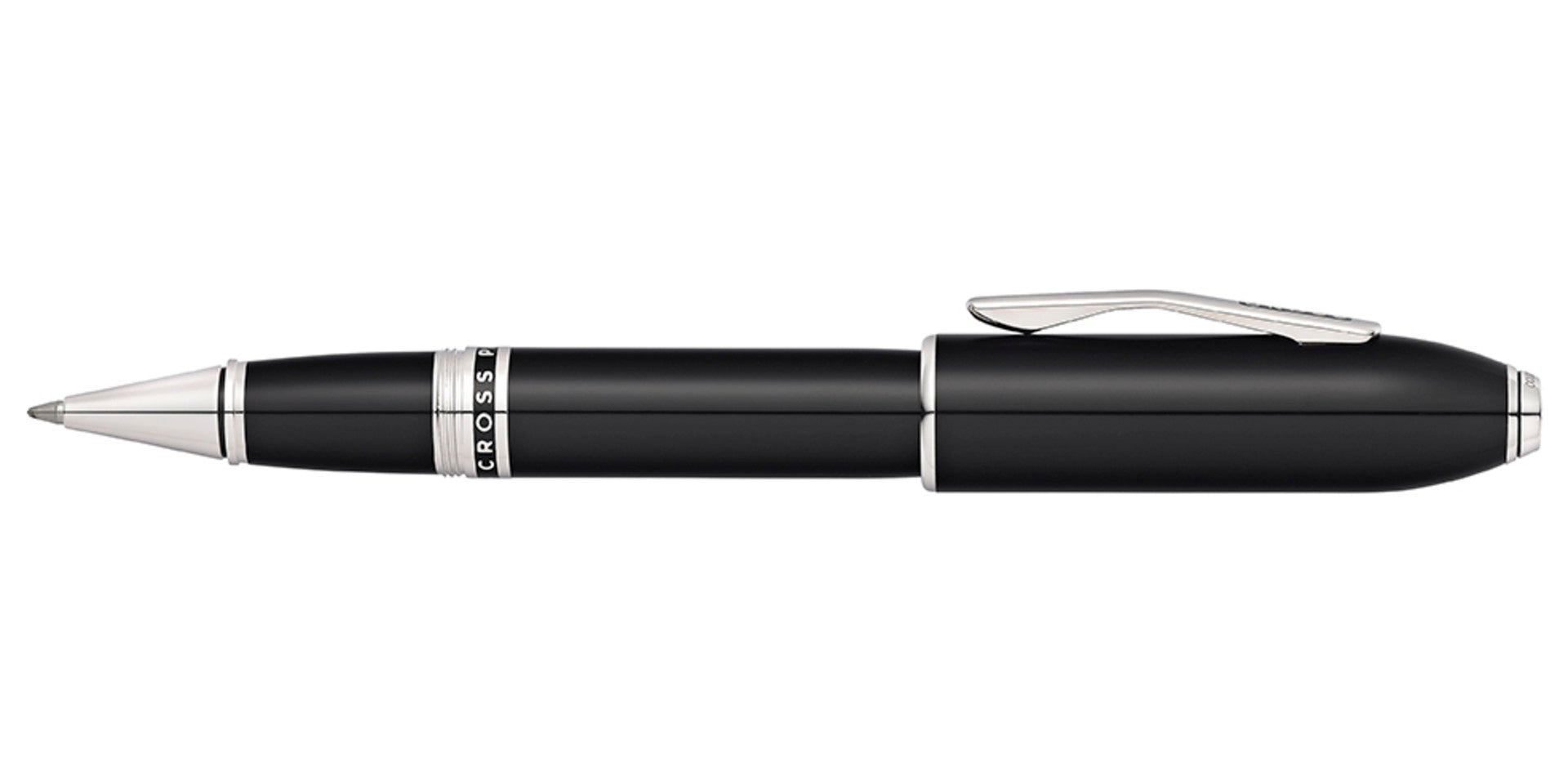 Peerless™ Obsidian Black Lacquer with Platinum Plated Appointments Selectip® Rollerball Pen