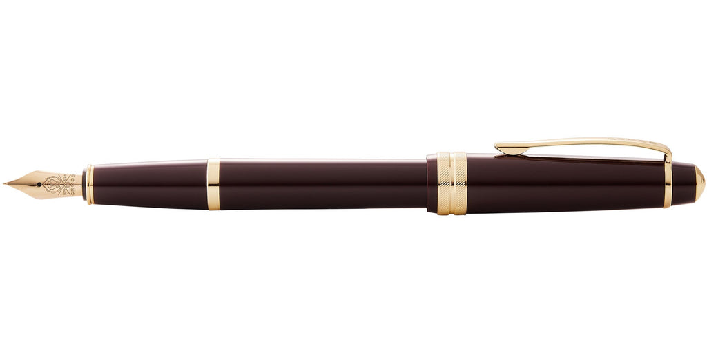 Bailey Light™ Polished Burgundy Resin and Gold Tone Fine Nib Fountain Pen