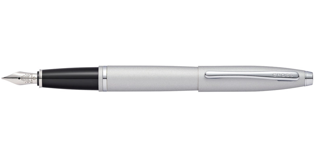 Calais™ Satin Chrome Stainless Steel Medium Nib Fountain Pen