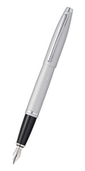 Calais™ Satin Chrome Stainless Steel Medium Nib Fountain Pen