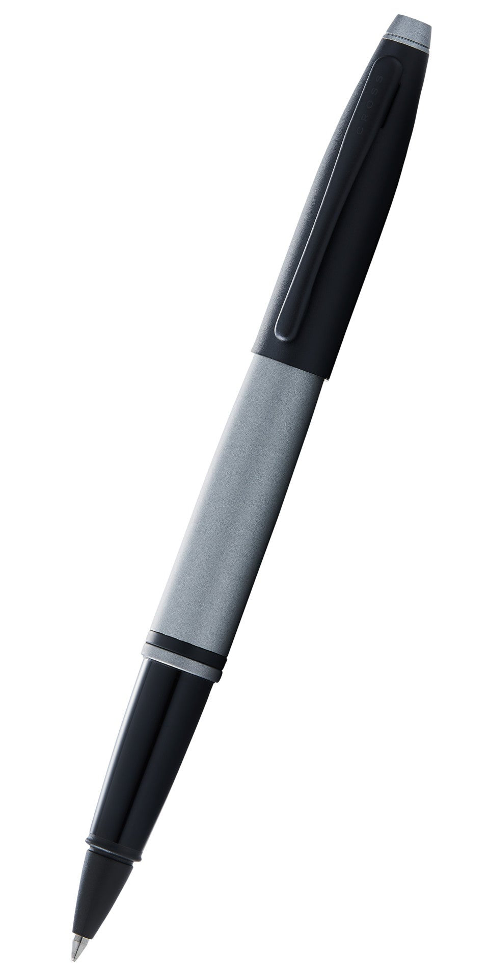 Calais™ Matte Gray and Black Lacquer Rollerball Pen