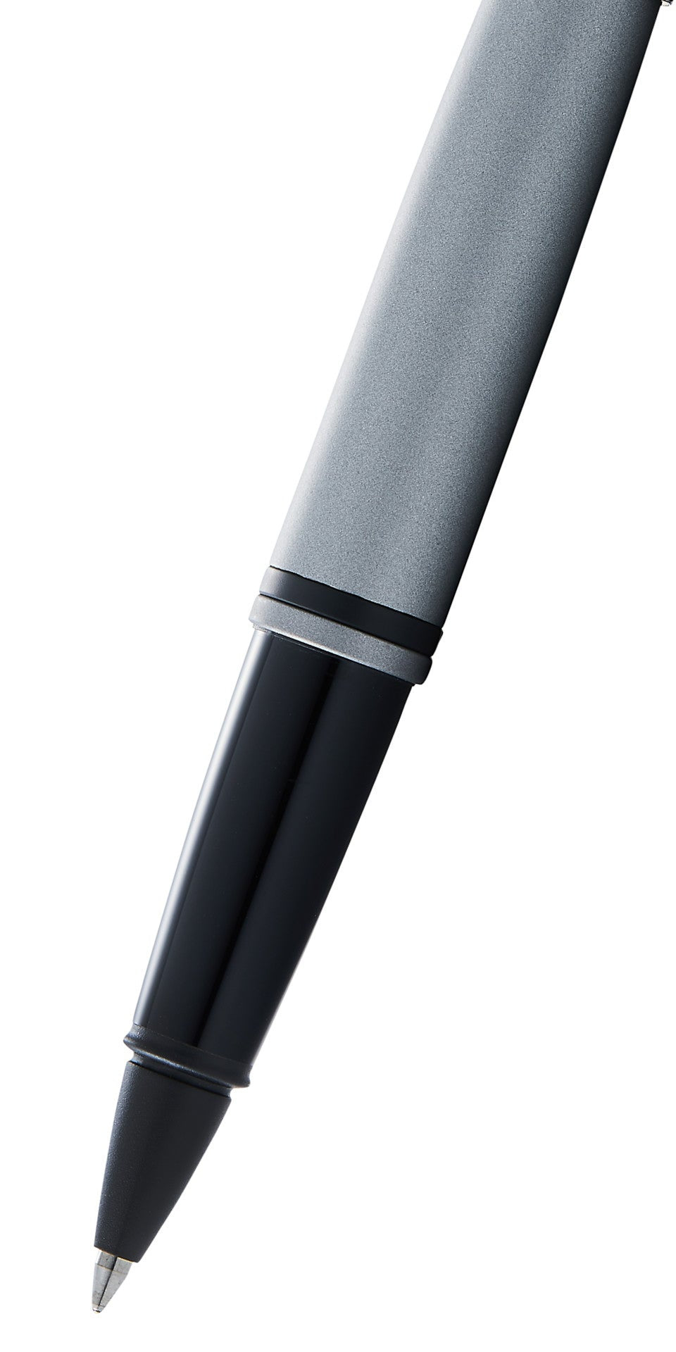 Calais™ Matte Gray and Black Lacquer Rollerball Pen