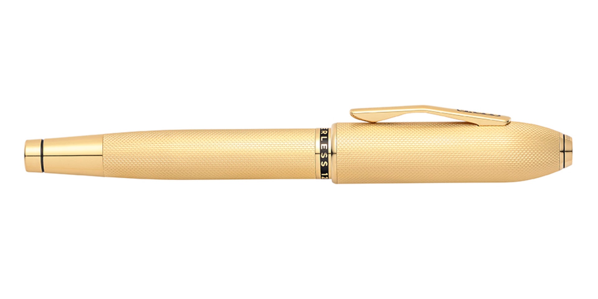 Peerless™ 23KT Heavy Gold Plate with Gold Plated Appointments and Swarovski Crystal Rollerball Pen