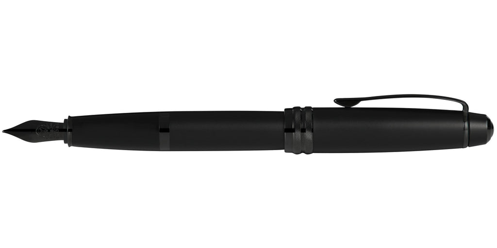 Bailey™ Matte Black Lacquer Stainless Steel Fine Nib Fountain Pen
