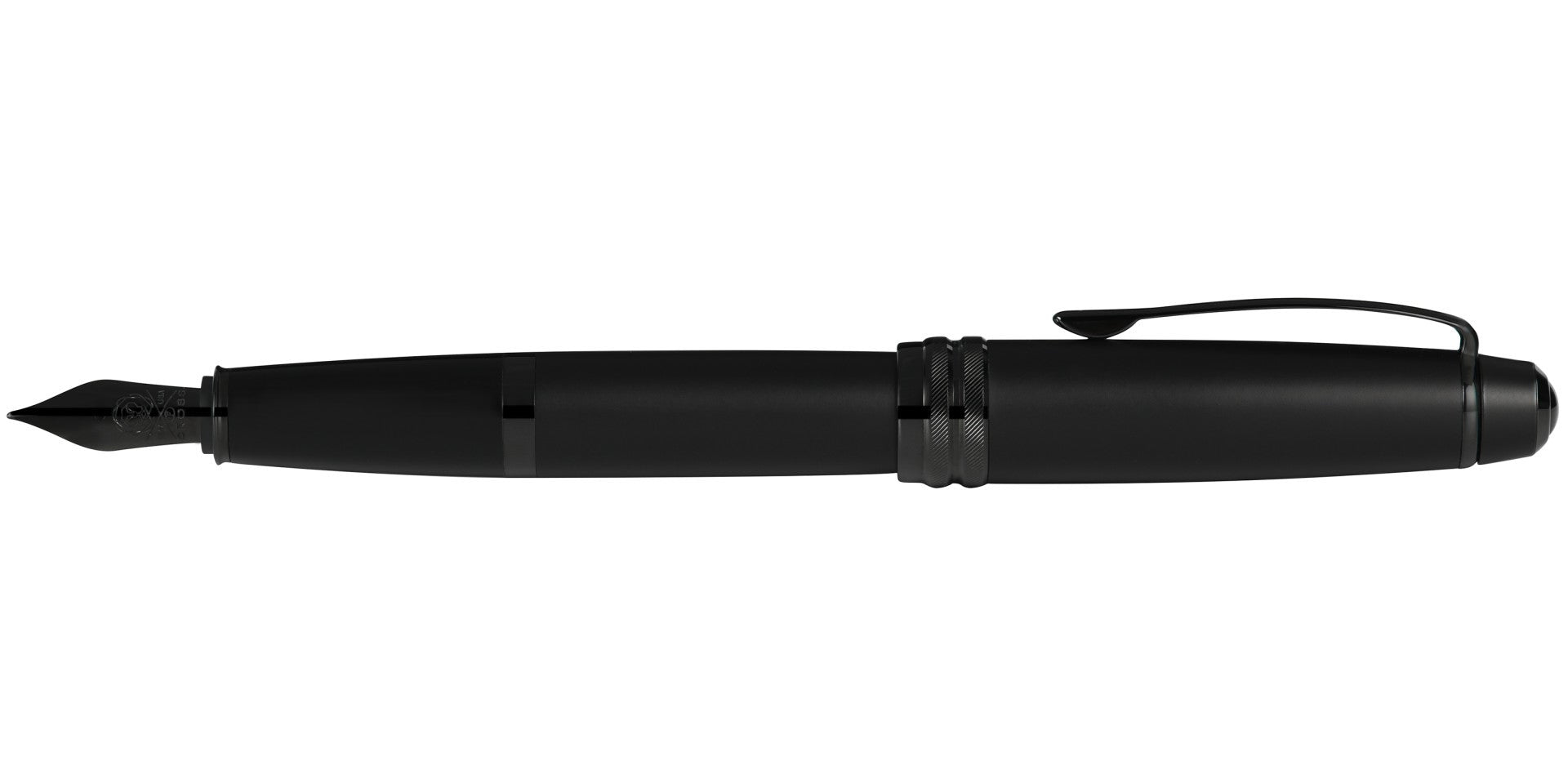 Bailey™ Matte Black Lacquer Stainless Steel Medium Nib Fountain Pen