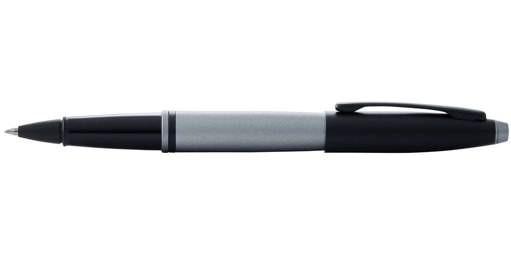 Calais™ Matte Gray and Black Lacquer Rollerball Pen