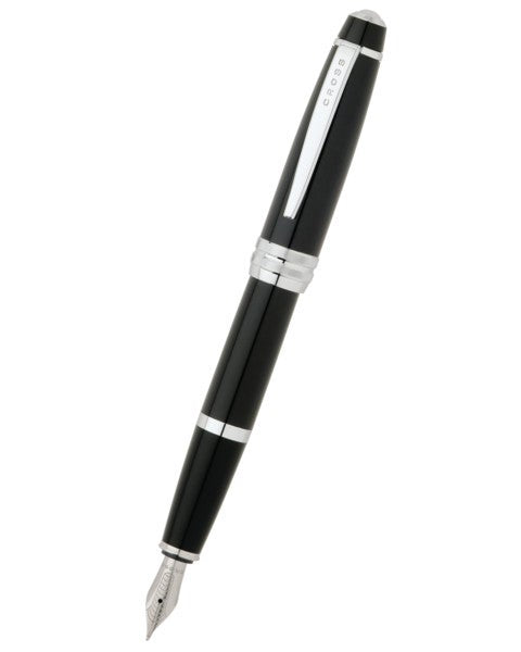 Bailey™ Black Lacquer Stainless Steel Medium Nib Fountain Pen