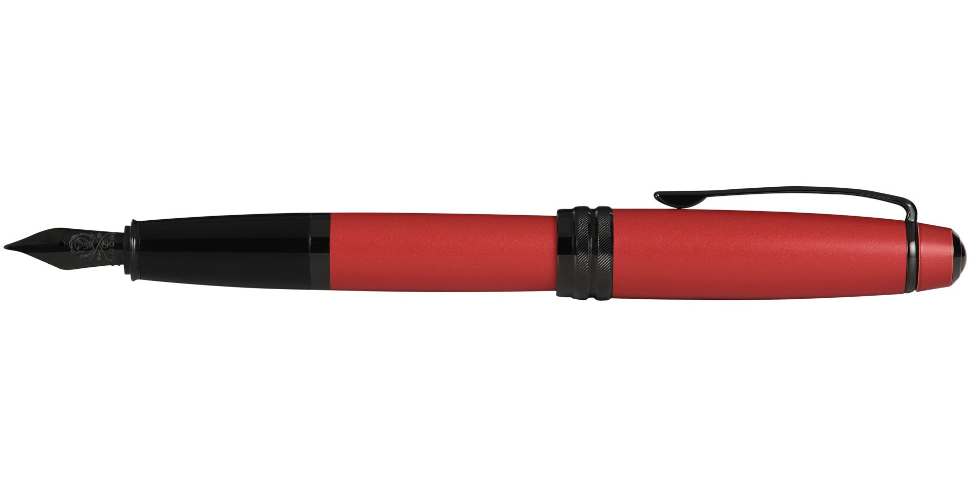 Bailey™ Matte Red Lacquer Stainless Steel Medium Nib Fountain Pen