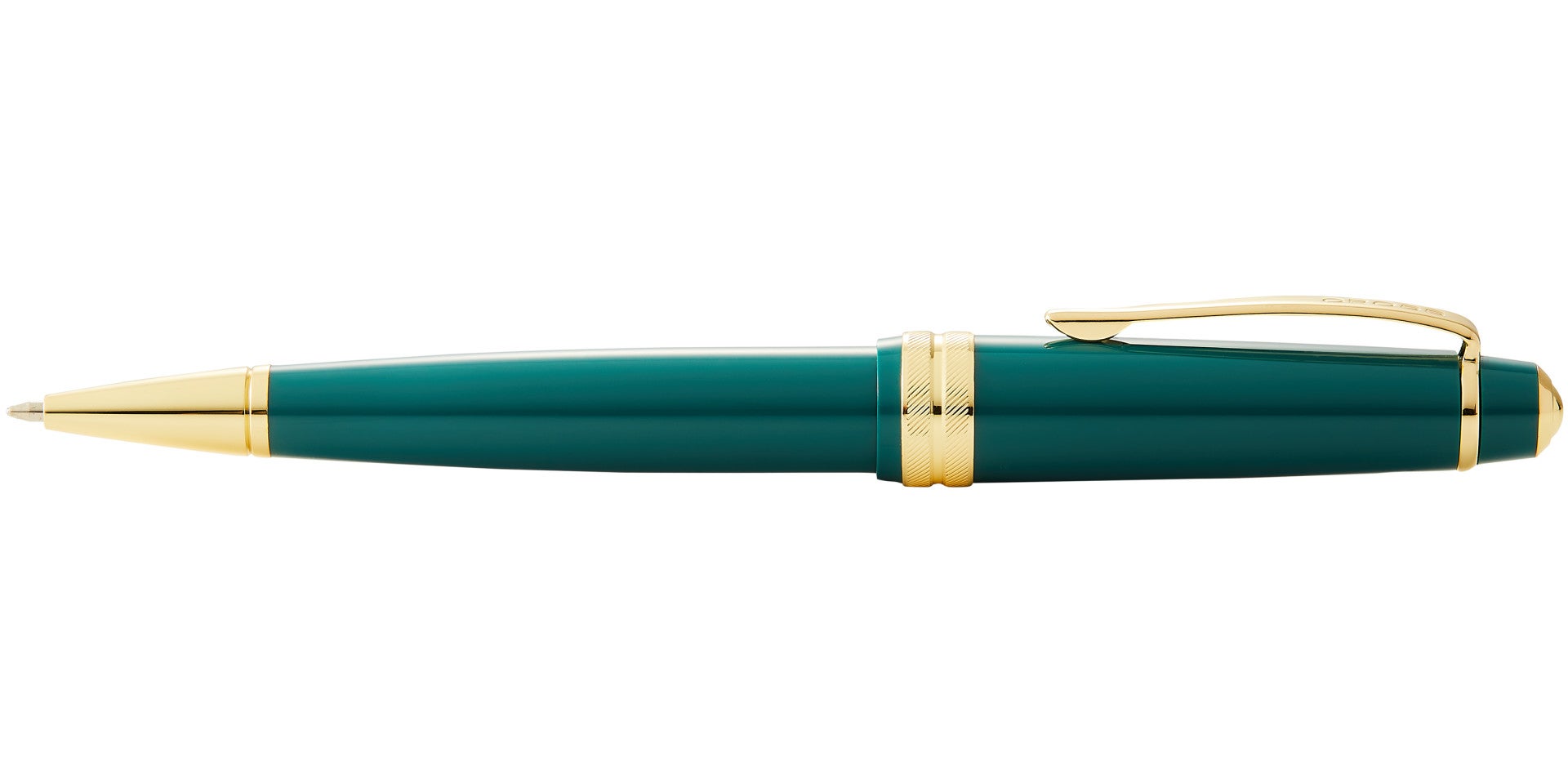 Bailey Light™ Polished Green Resin and Gold Tone Ballpoint Pen