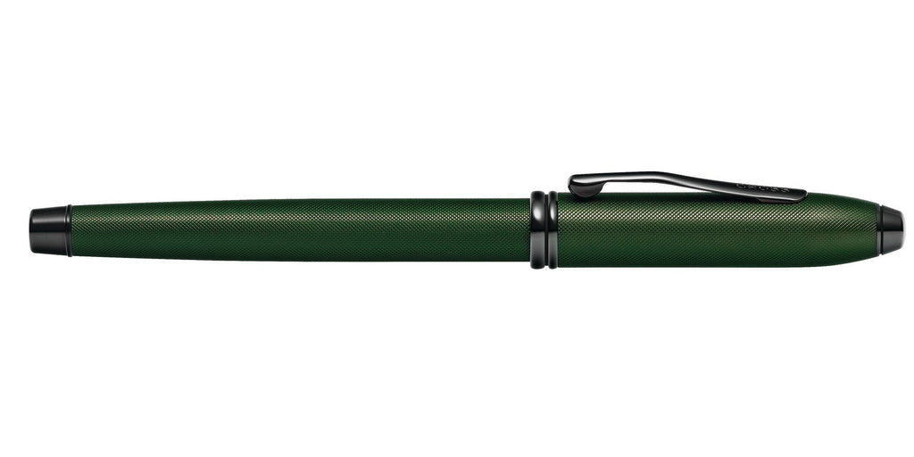 Townsend® Matte Green PVD Micro-knurl Rollerball Pen