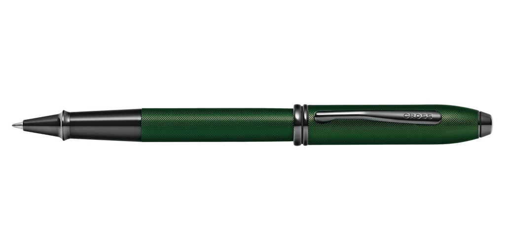 Townsend® Matte Green PVD Micro-knurl Rollerball Pen