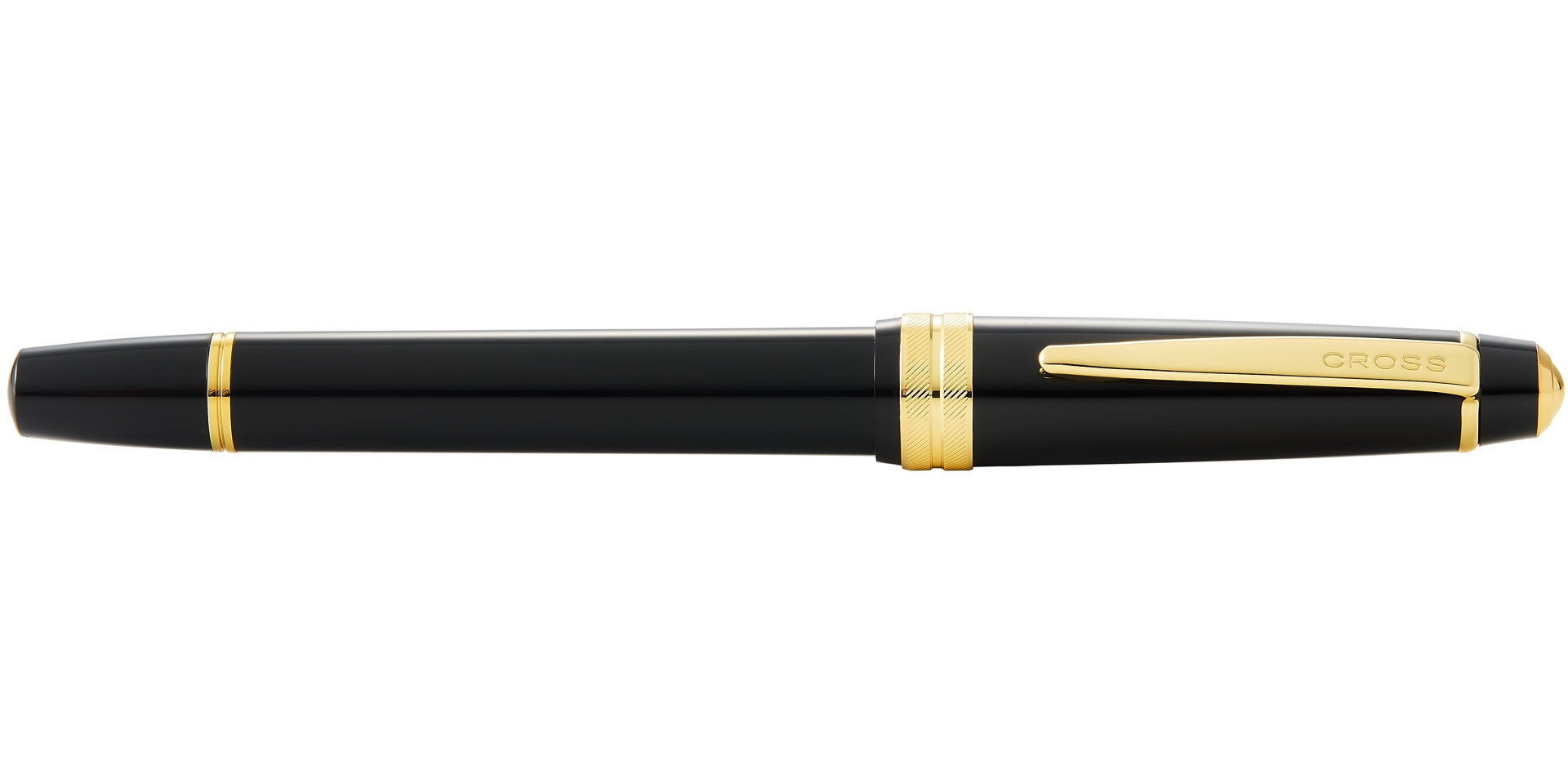 Bailey Light™ Polished Black Resin and Gold Tone Medium Nib Fountain Pen