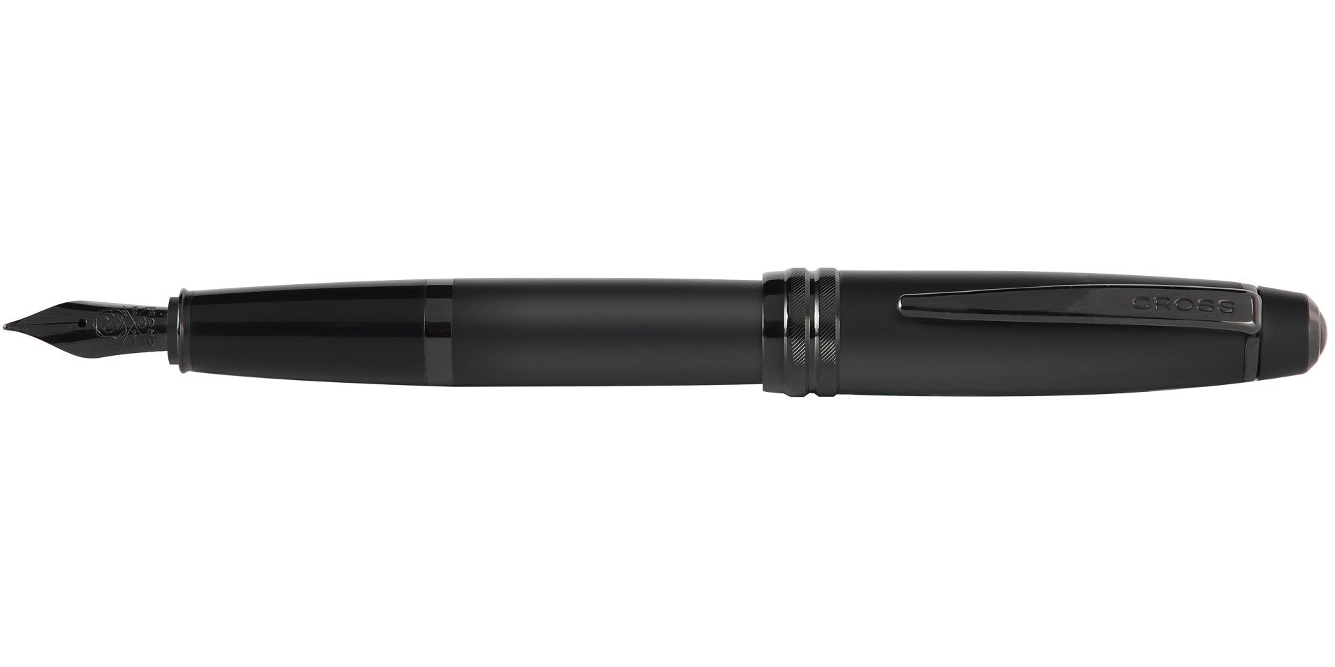 Bailey™ Matte Black Lacquer Stainless Steel Medium Nib Fountain Pen