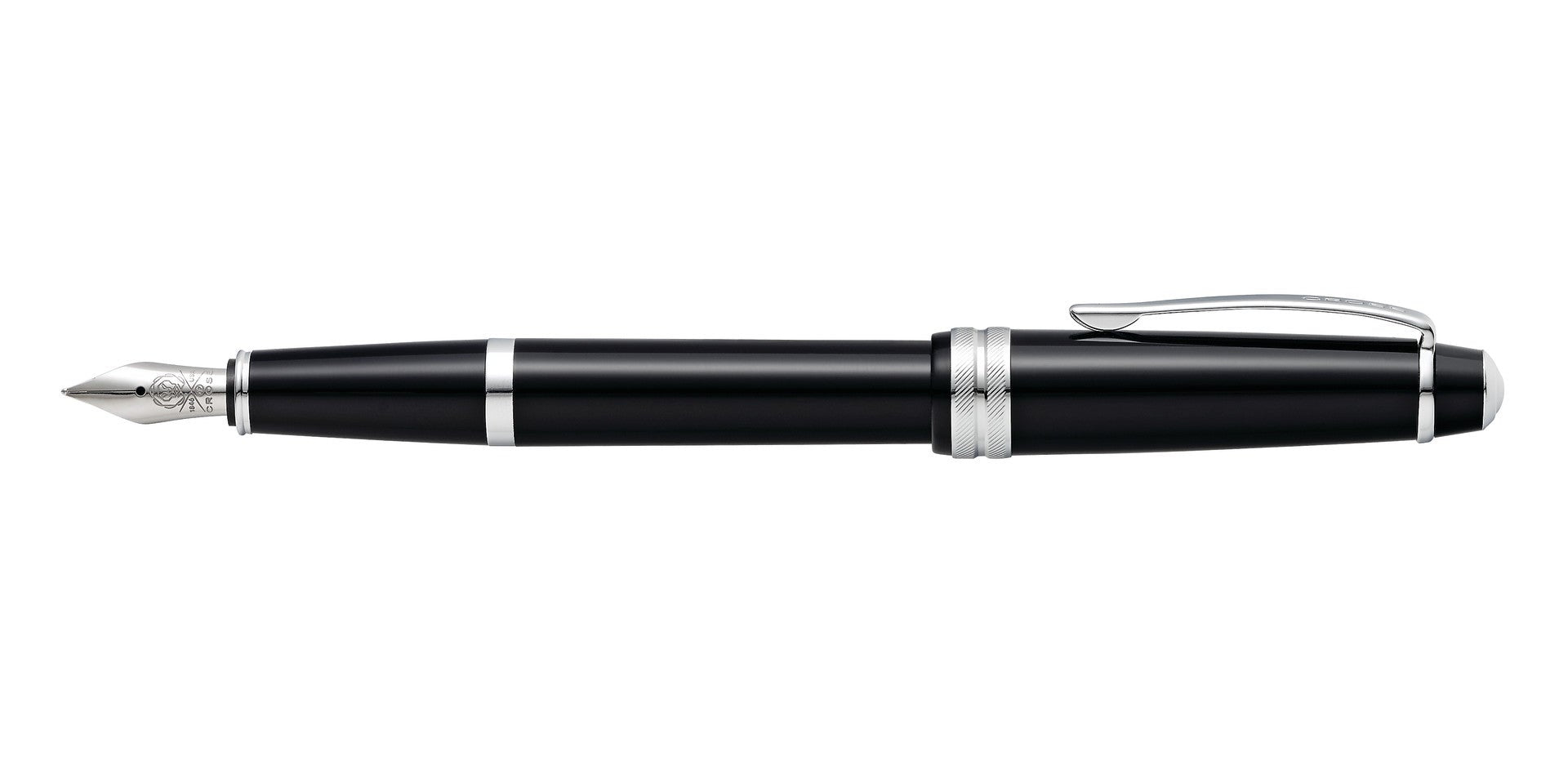 Bailey Light™ Polished Black Resin Fine Nib Fountain Pen