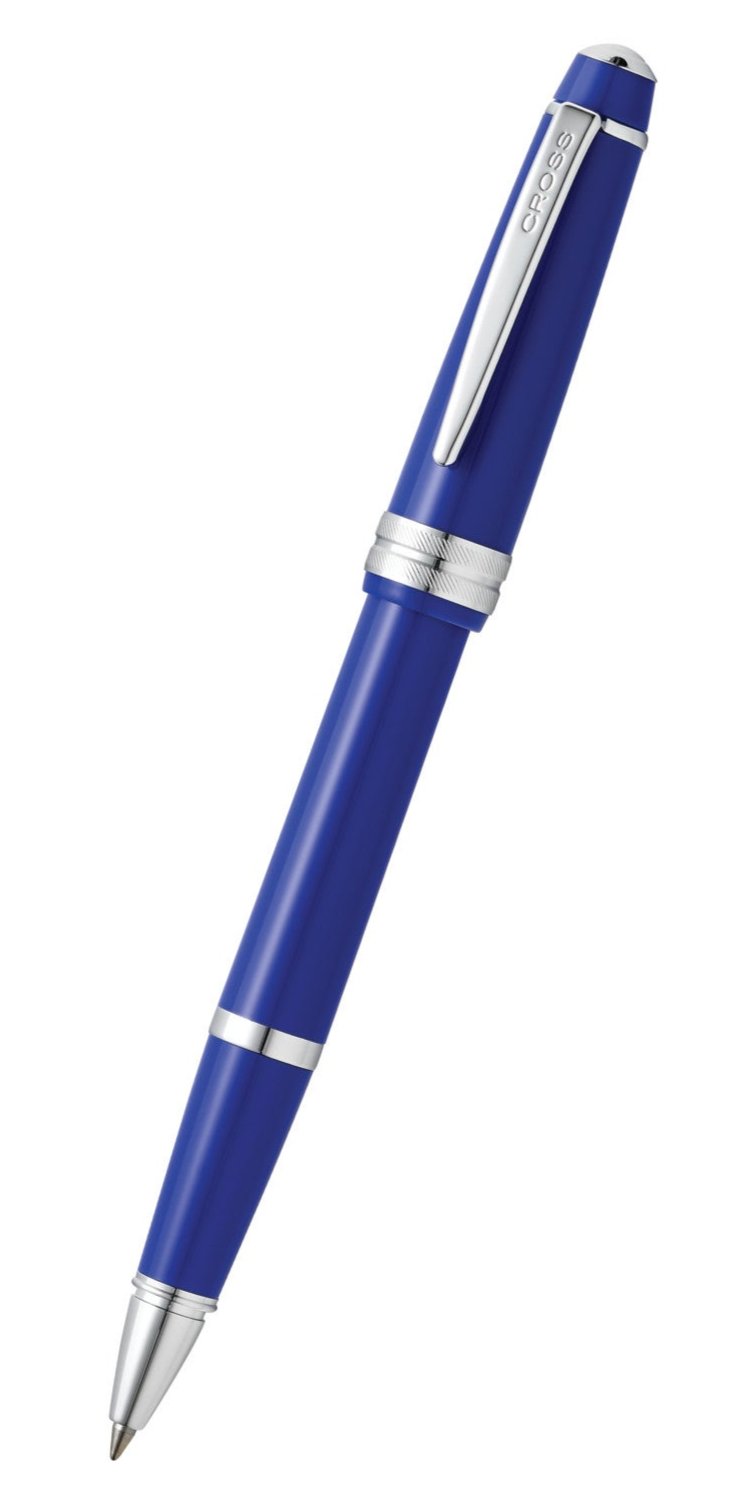 Bailey Light™ Polished Blue Resin Rollerball Pen