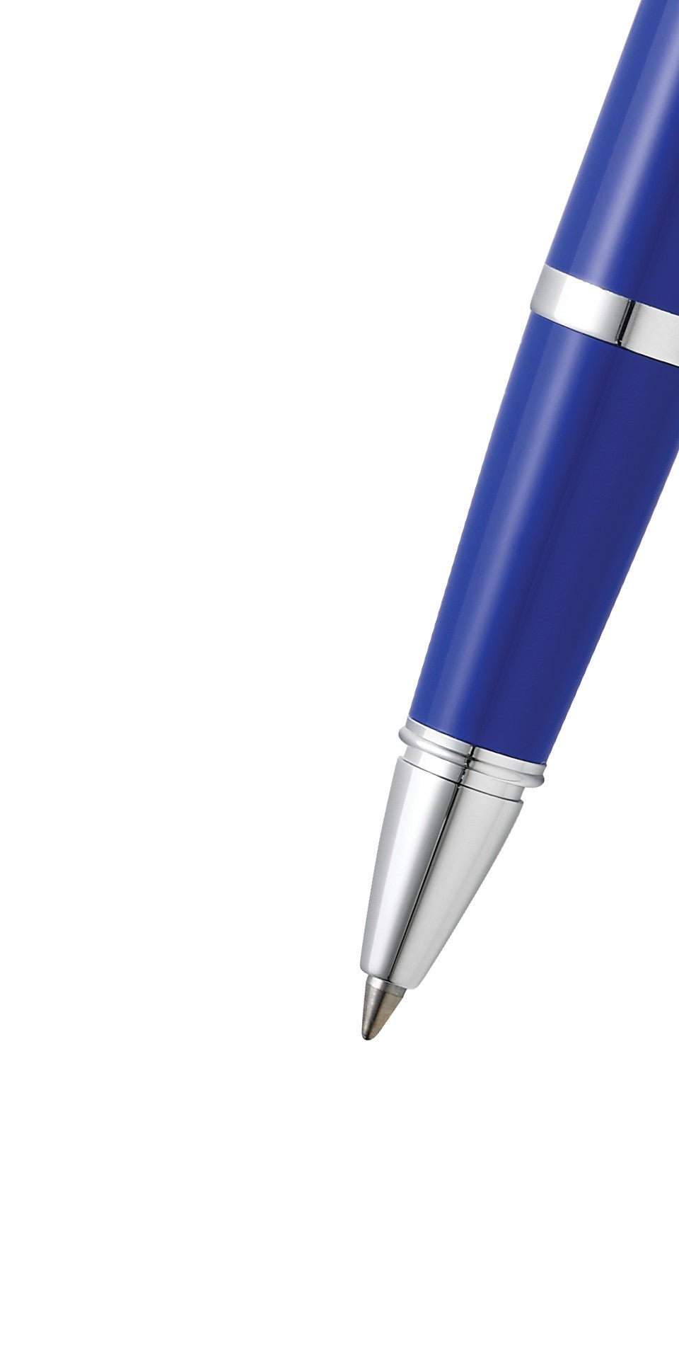 Bailey Light™ Polished Blue Resin Rollerball Pen