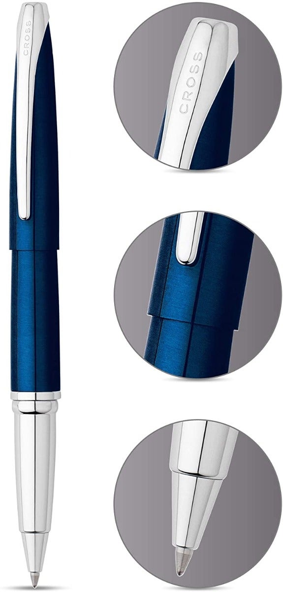 ATX® Translucent Blue Lacquer Rollerball Pen