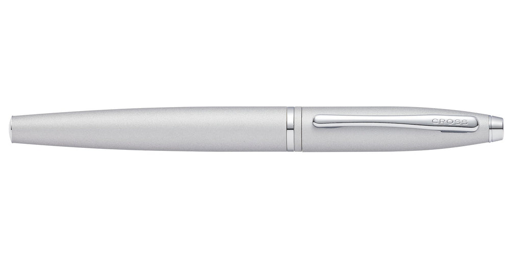 Calais™ Satin Chrome Stainless Steel Medium Nib Fountain Pen