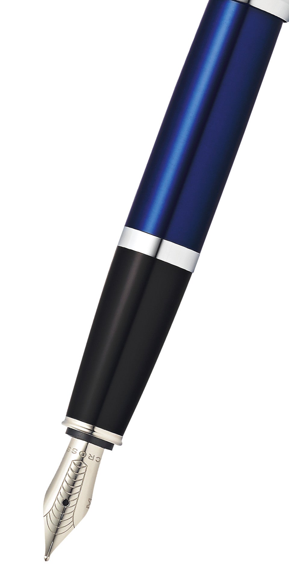 Bailey™ Blue Lacquer Stainless Steel Medium Nib Fountain Pen