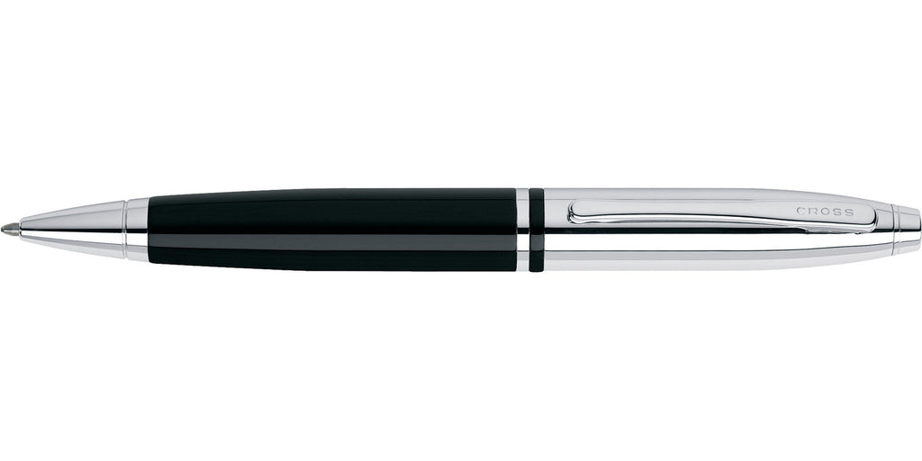 Calais™ Chrome & Black Lacquer Ballpoint Pen