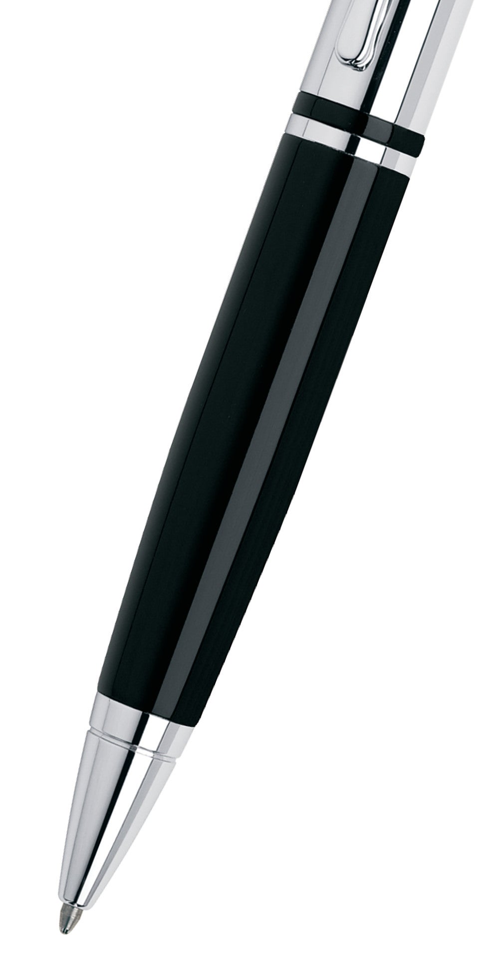 Calais™ Chrome & Black Lacquer Ballpoint Pen