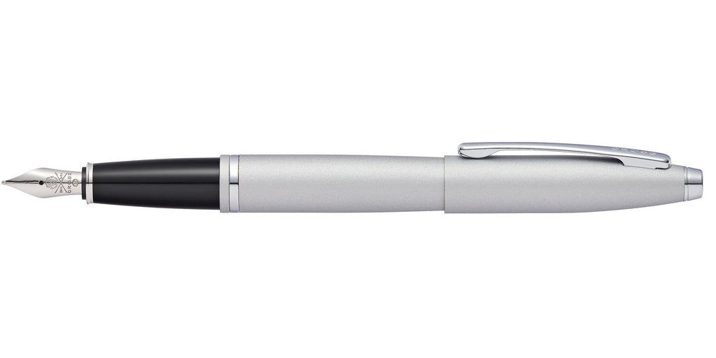 Calais™ Satin Chrome Stainless Steel Medium Nib Fountain Pen