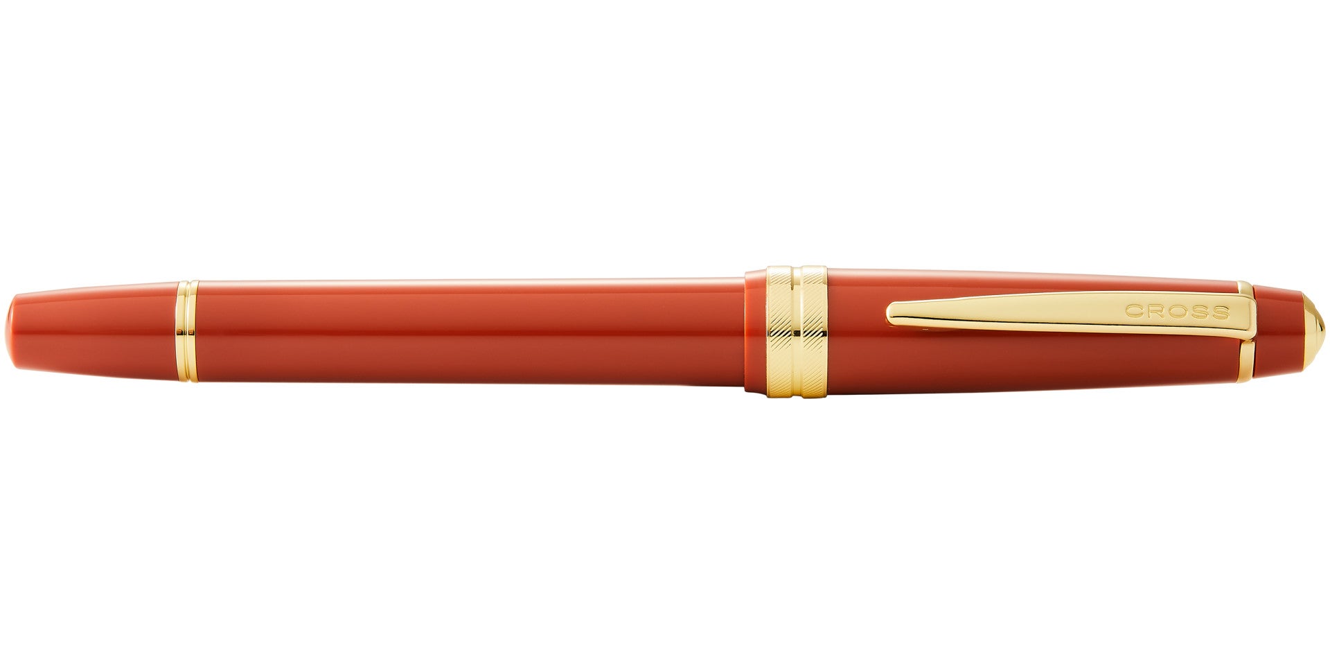 Bailey Light™ Polished Amber Resin and Gold Tone Fine Nib Fountain Pen