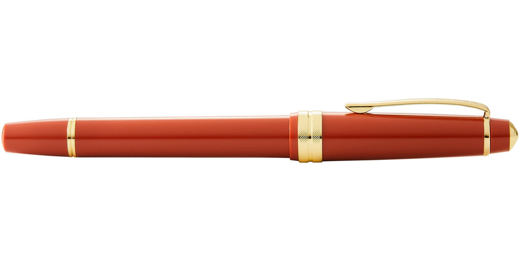 Bailey Light™ Polished Amber Resin and Gold Tone Rollerball Pen