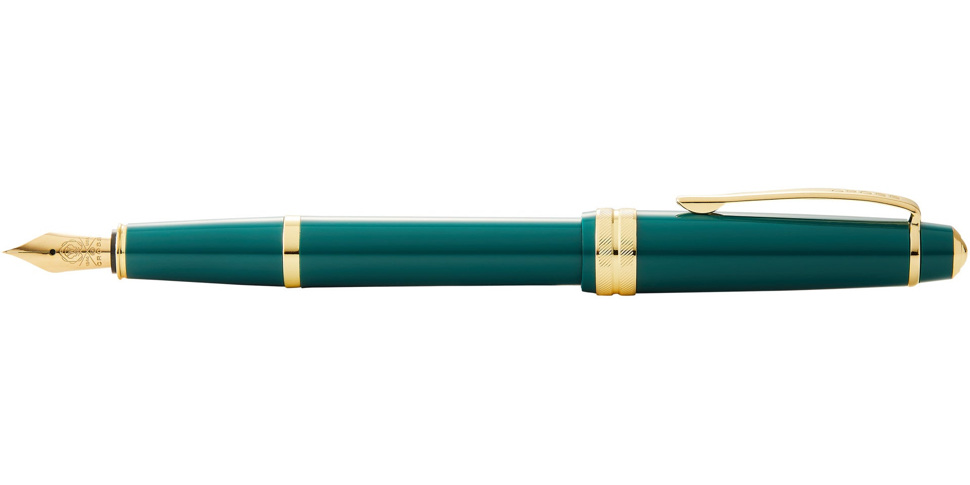 Bailey Light™ Polished Green Resin and Gold Tone Extra-Fine Nib Fountain Pen