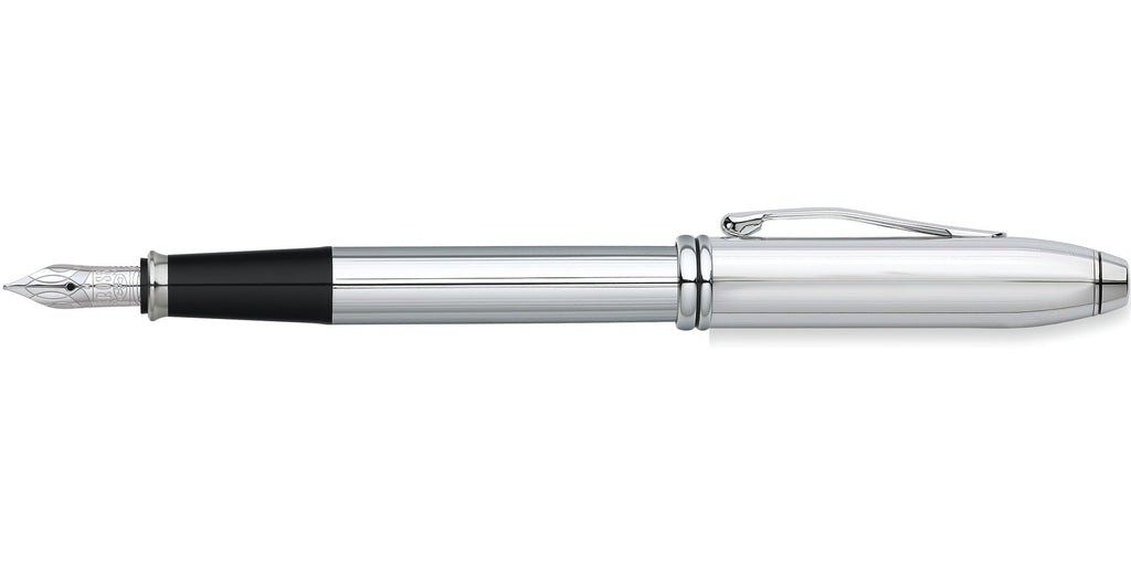 Townsend® Lustrous Chrome Stainless-Steel Medium Nib Fountain Pen