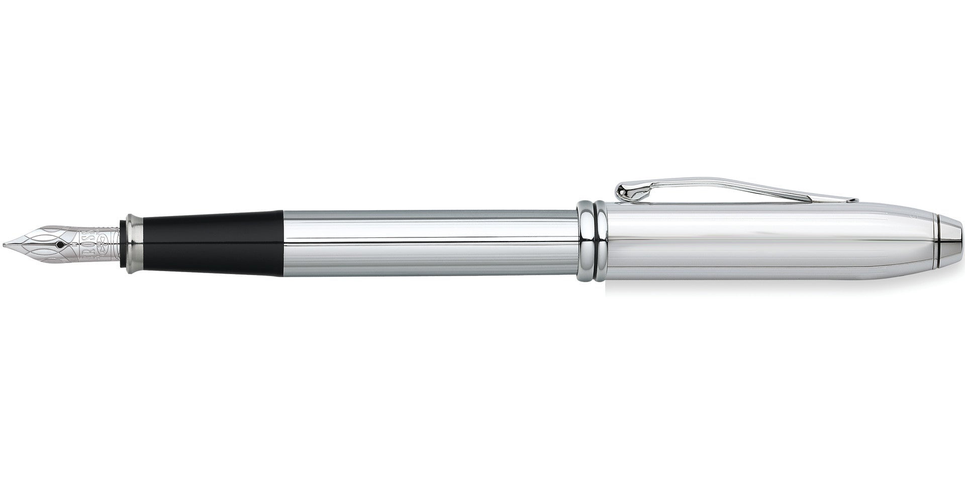 Townsend® Lustrous Chrome Stainless-Steel Fine Nib Fountain Pen
