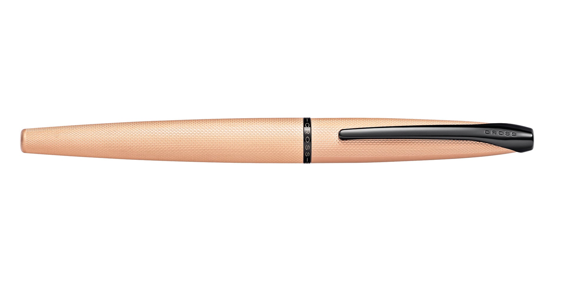 ATX® Brushed Rose Gold Stainless Steel Fine Nib Fountain Pen