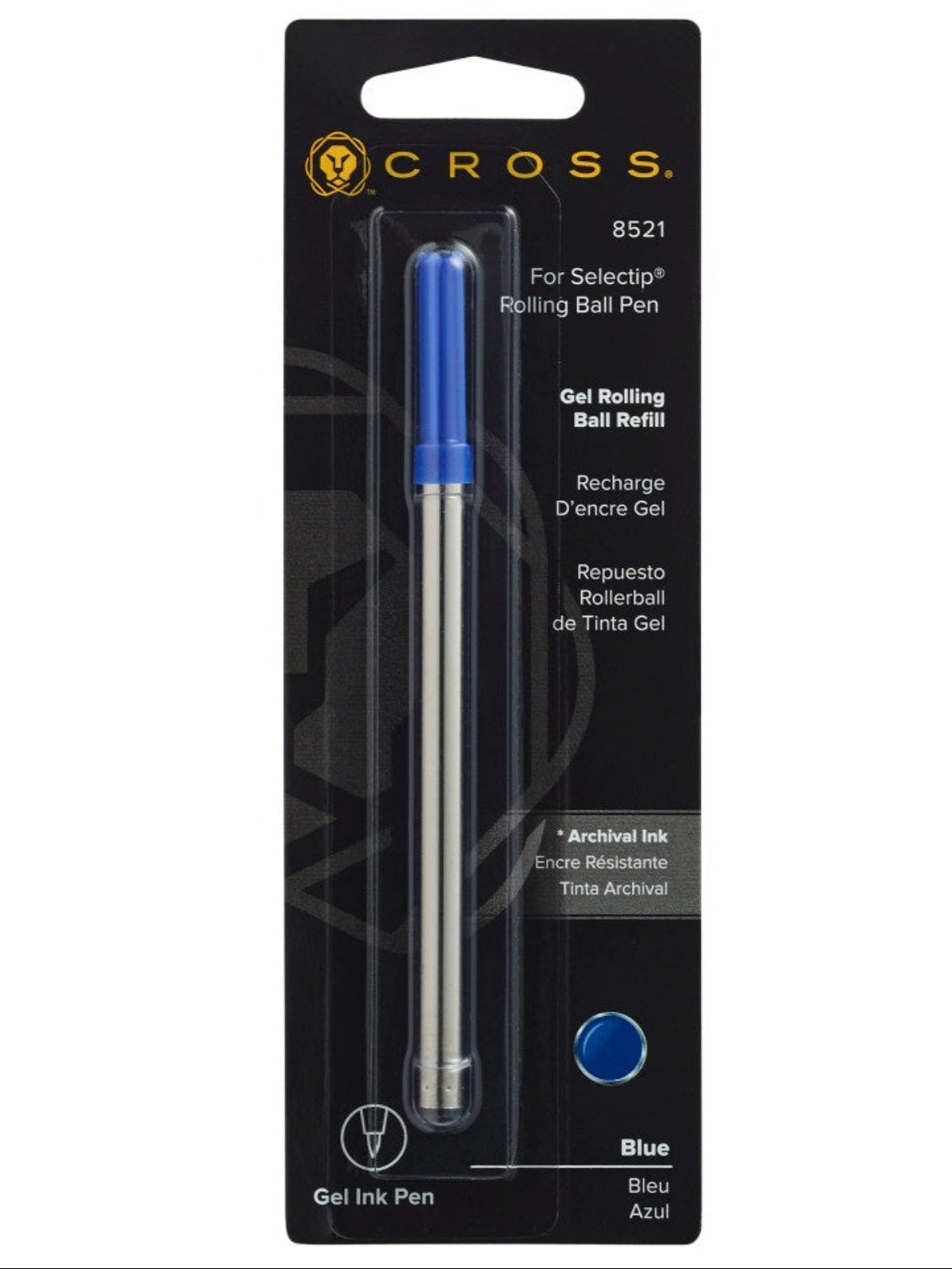 Selectip® Gel Rollerball Pen Refill - Blue - Medium - Single Pack