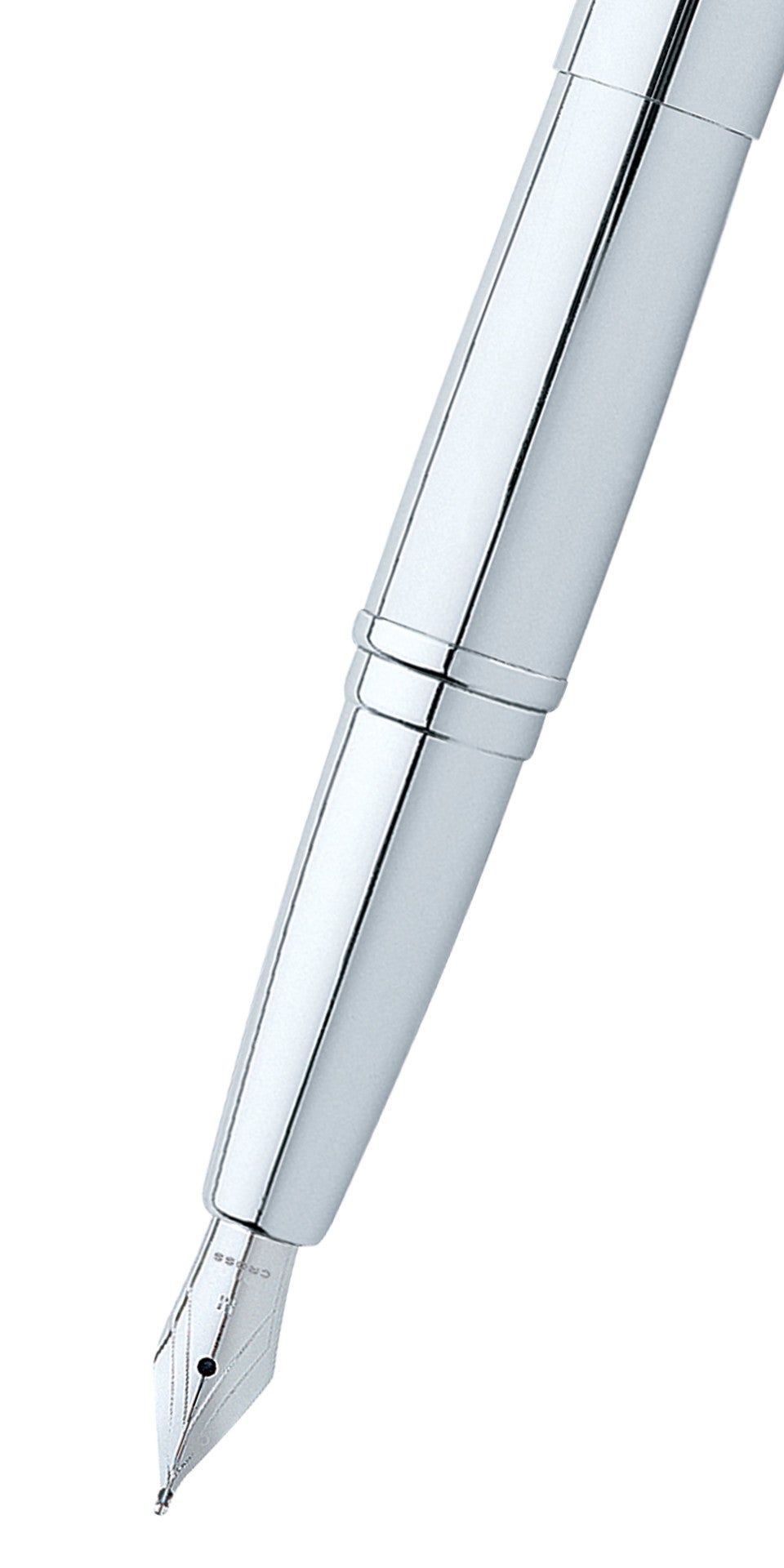 ATX® Pure Chrome Stainless Steel Medium Nib Fountain Pen