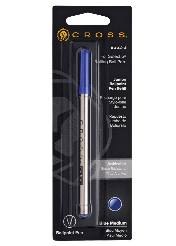 Selectip® Jumbo Ballpoint Pen Refill – Blue - Medium - Single Pack