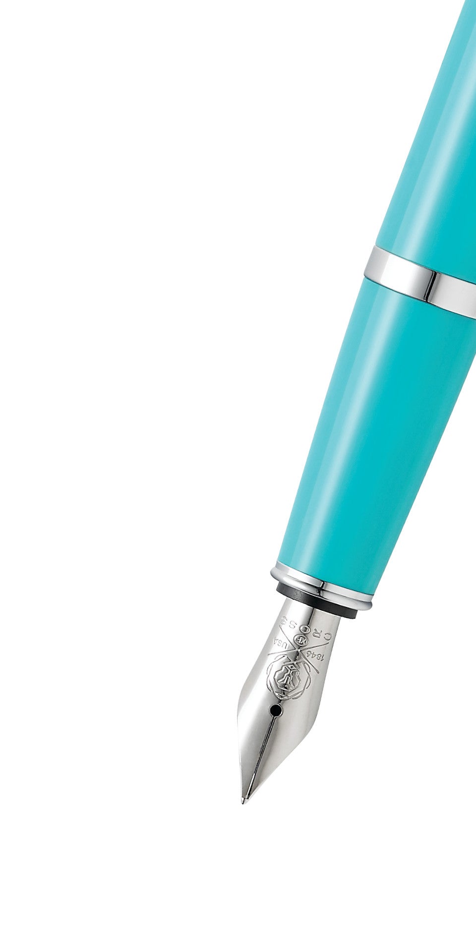 Bailey Light™ Polished Teal Resin Fine Nib Fountain Pen