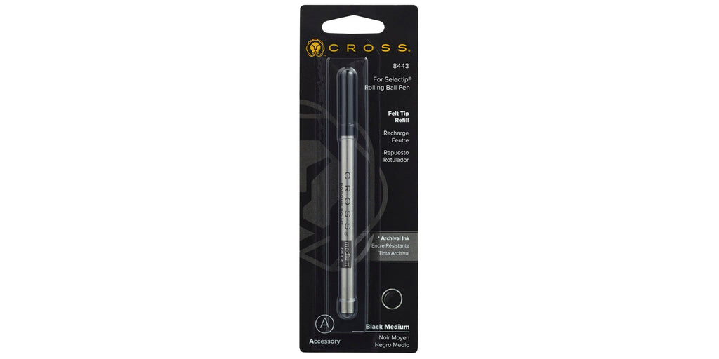 Porous-Point (Felt-Tip) Refill for Selectip® Pens - Black - Medium