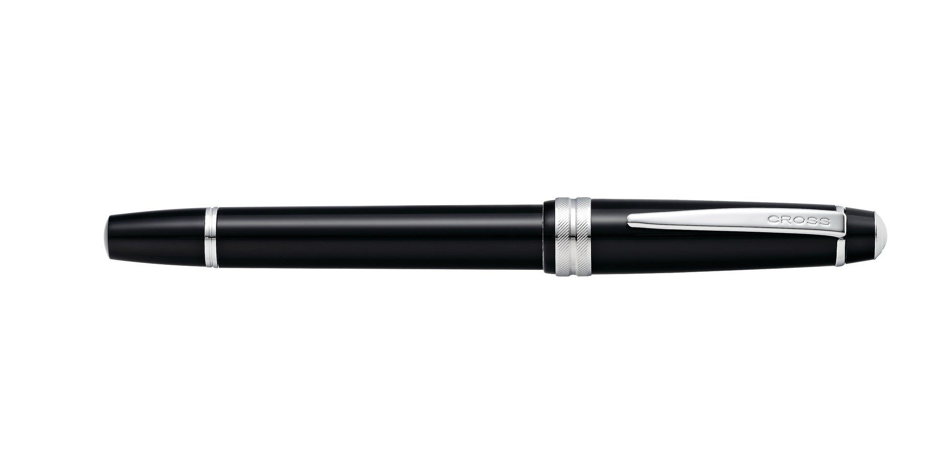 Bailey Light™ Polished Black Resin Medium Nib Fountain Pen