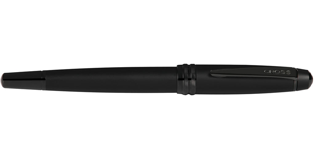 Bailey™ Matte Black Lacquer Stainless Steel Medium Nib Fountain Pen