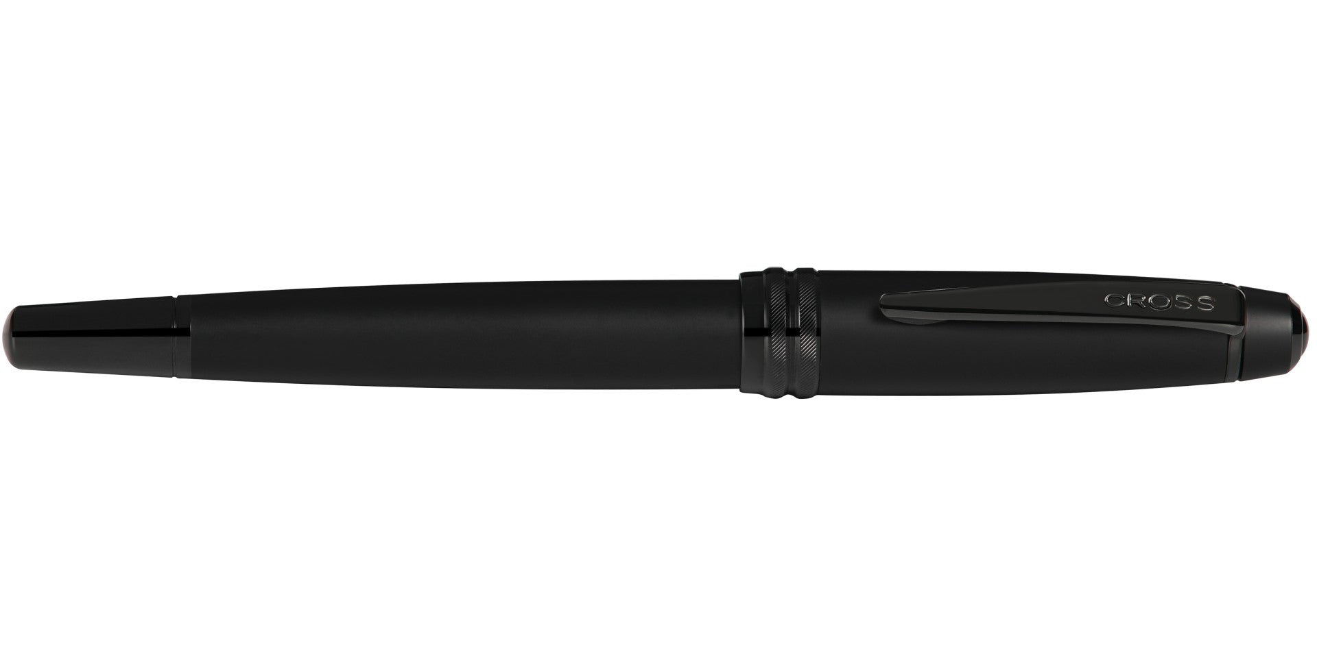 Bailey™ Matte Black Lacquer Stainless Steel Medium Nib Fountain Pen