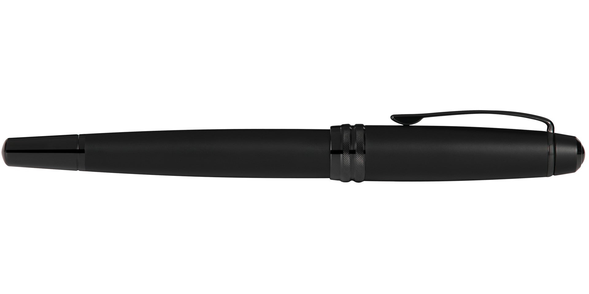Bailey™ Matte Black Lacquer Stainless Steel Medium Nib Fountain Pen