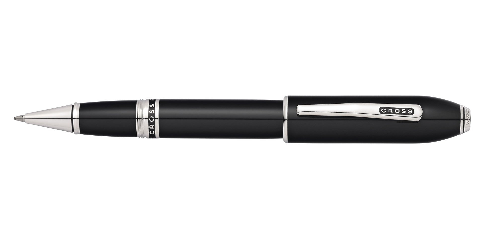Peerless™ Obsidian Black Lacquer with Platinum Plated Appointments Selectip® Rollerball Pen