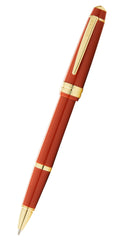 Bailey Light™ Polished Amber Resin and Gold Tone Rollerball Pen