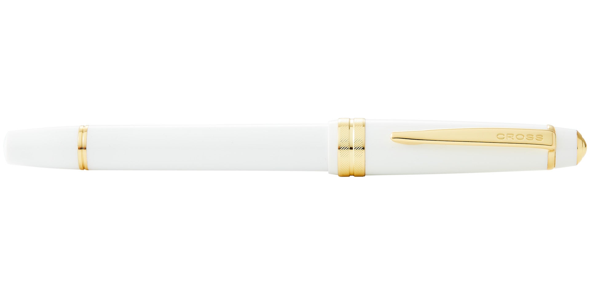 Bailey Light™ Polished White Resin and Gold Tone Extra-Fine Nib Fountain Pen
