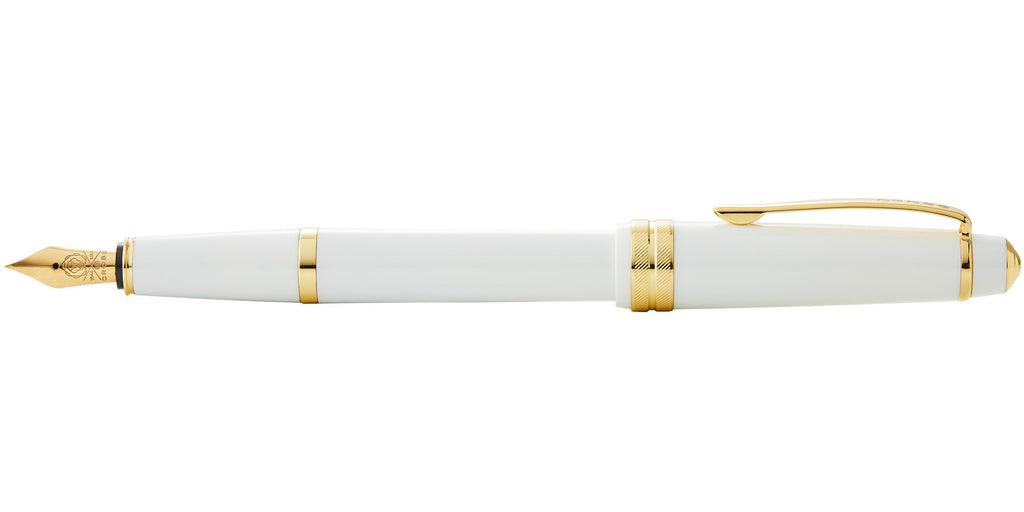 Bailey Light™ Polished White Resin and Gold Tone Extra-Fine Nib Fountain Pen