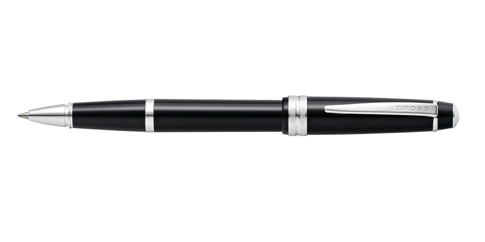 Bailey Light™ Glossy Black Resin Rollerball Pen